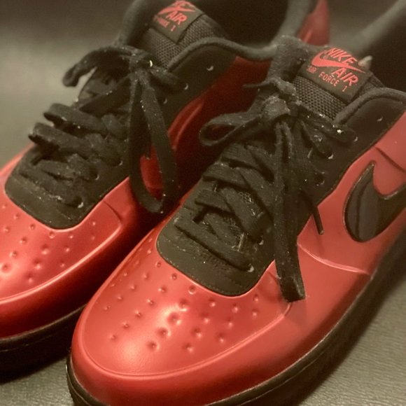 ❤️ nike air force 1 foamposite red main image 7